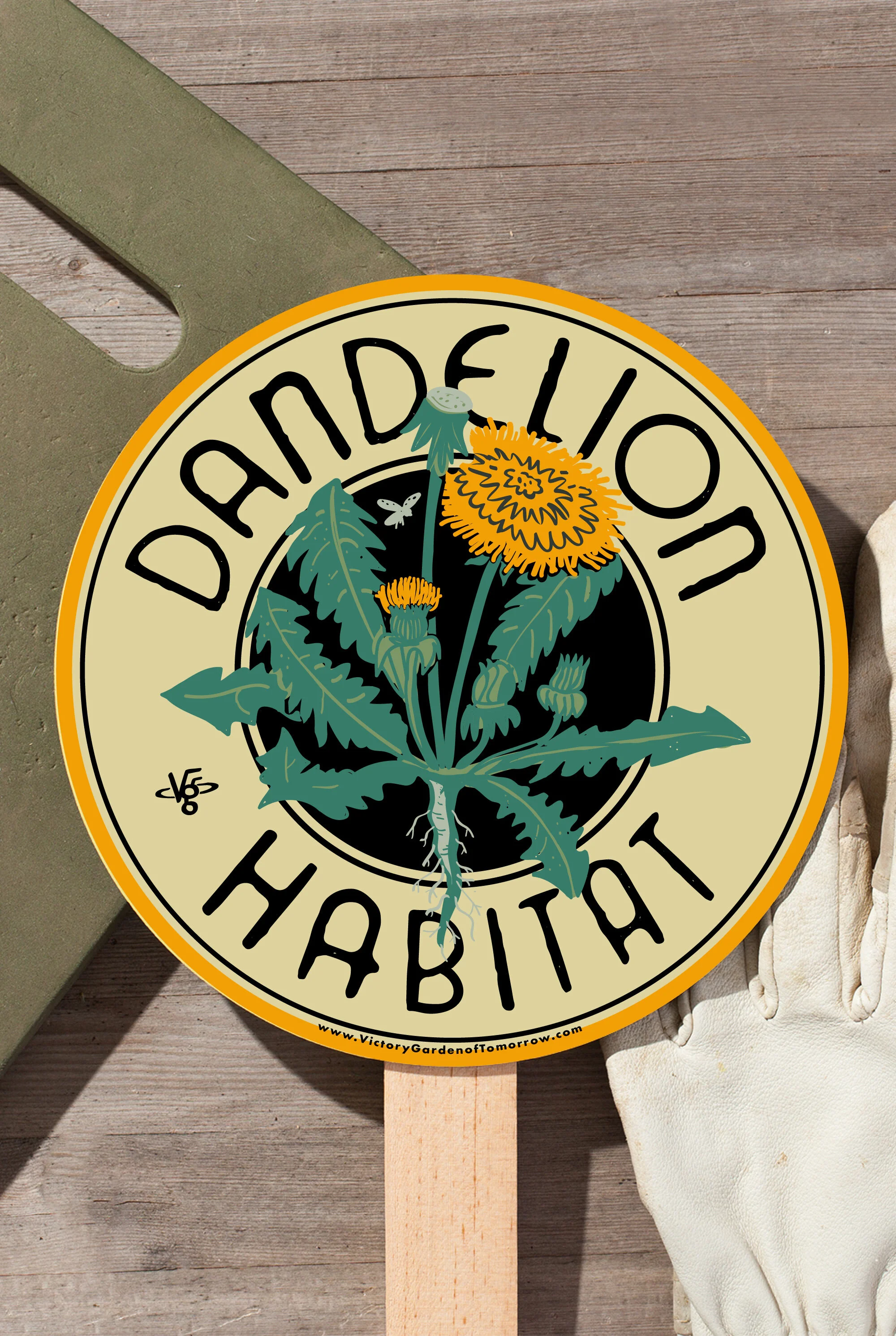 Dandelion Habitat Garden Sign — Victory Garden of Tomorrow